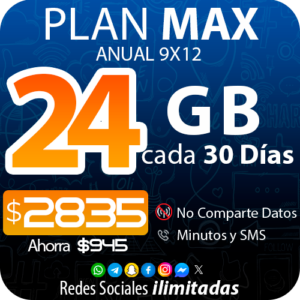 PLAN MAX 24GB ANUAL